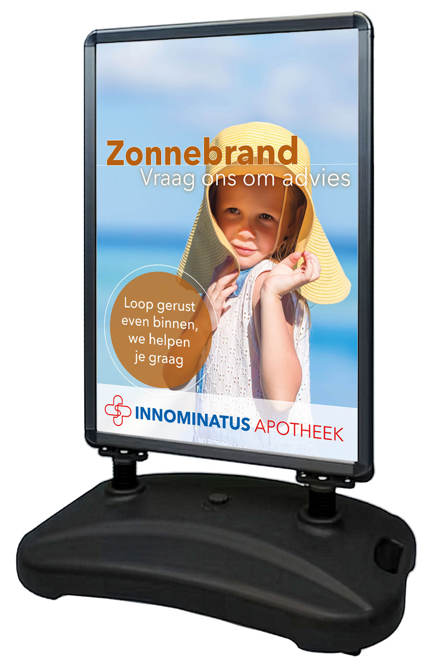 Stoepbord-zonnebrand-je